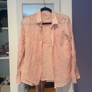 Cute Gingham Button Down Shirt